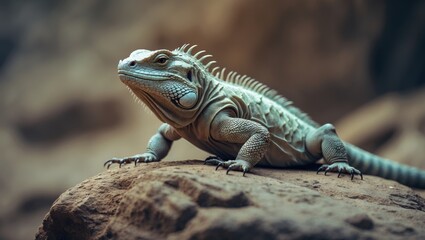 Fototapeta premium Iguana overview: Traits and behavior