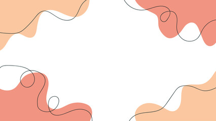 A Hand drawn flat design abstract doodle background