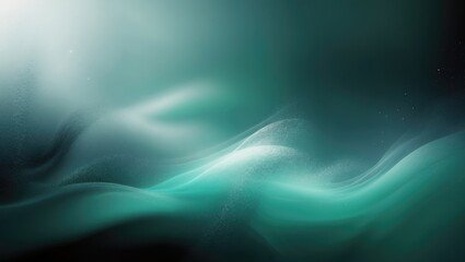 Dark green and jade abstract gradient backdrop with noise, grain, and shimmer effects in black, emerald, teal, mint, aqua, and white.