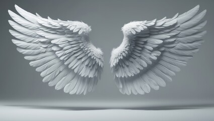 Fototapeta premium Weathered gravestone with angel wing icon in black and grunge texture