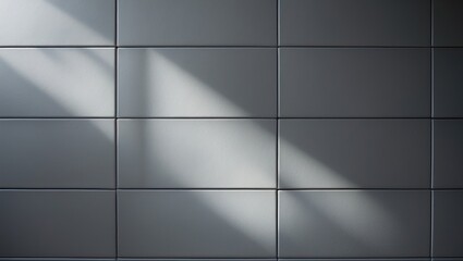 Obraz premium Authentic wall texture featuring gray tiles background