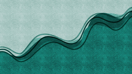 Curve gradient background graphic illustration. Green wave
