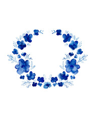 flower watercolor frame