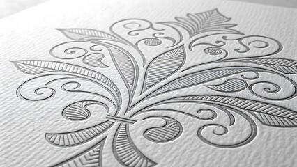 Embossed lines over a monochrome background, creating a sophisticated and textured visual effect, perfect for minimalistic design, abstract art, and modern graphics