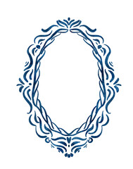 round ornamental frame