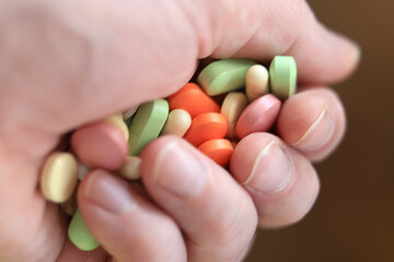 pills medical topic, overdose, stress pharmaceuticals and pills