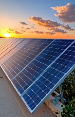 solar panels on the roof