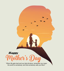 Naklejka premium Mother's Day Card Design