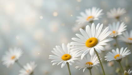Fototapeta premium daisies in a field