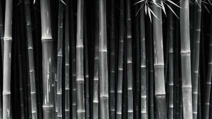 Dark Grey Bamboo Design for Wallpaper and Decorative Backgrounds