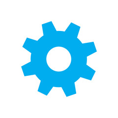 blue gear icon