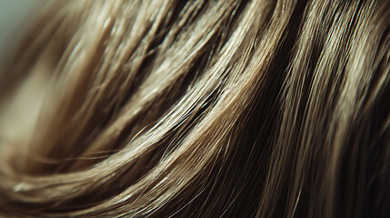 Close-up of Blonde Hair with Highlights
