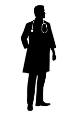 Doctor vector silhouette