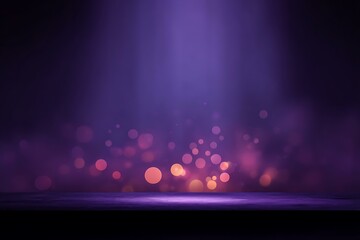 Obraz premium Purple Abstract Background with Bokeh Lights