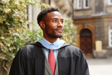 Obraz premium Graduation Day Celebration of a Black Man