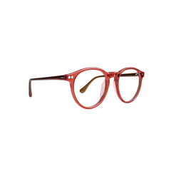 Stylish Red Round Eyeglasses - Modern Optical Frame