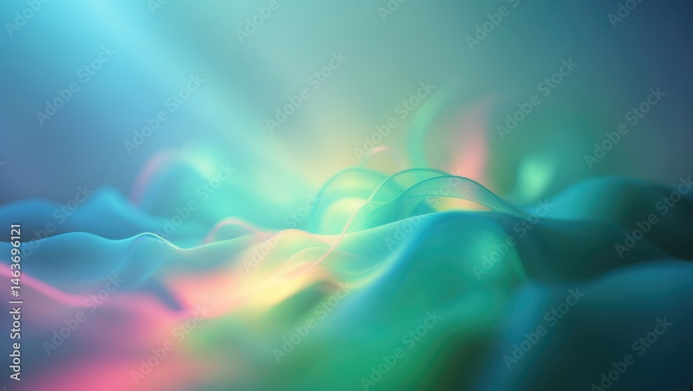 Poster Color overlay neon rays and defocused glow with futuristic filter for abstract background