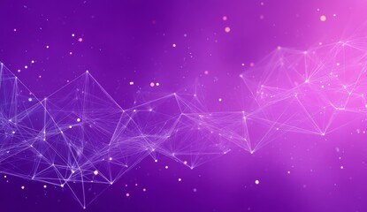 Abstract Network Design in Purple Background