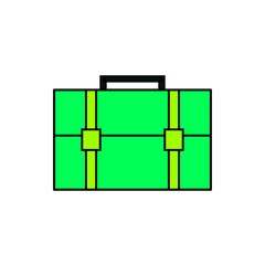 Green Suitcase Icon