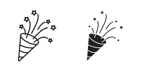 Confetti party popper icon