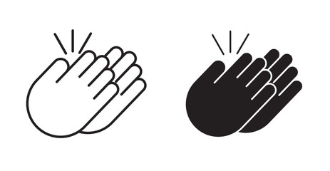 Clapping hands icon