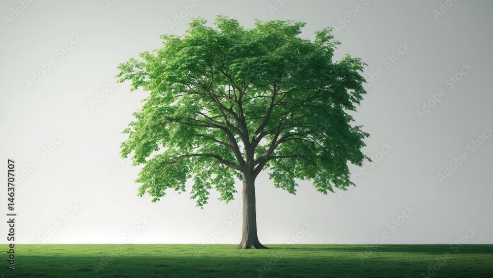 Poster isolated tree with white background