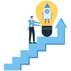 Motivation to create new business idea and make it success concept