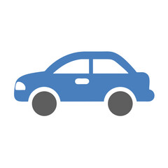 Sedan Car Icon Representing Standard Passenger Vehicle