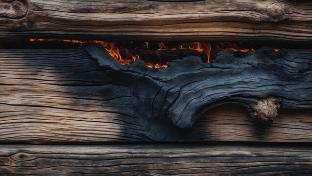 Burnt wood pattern for backdrop