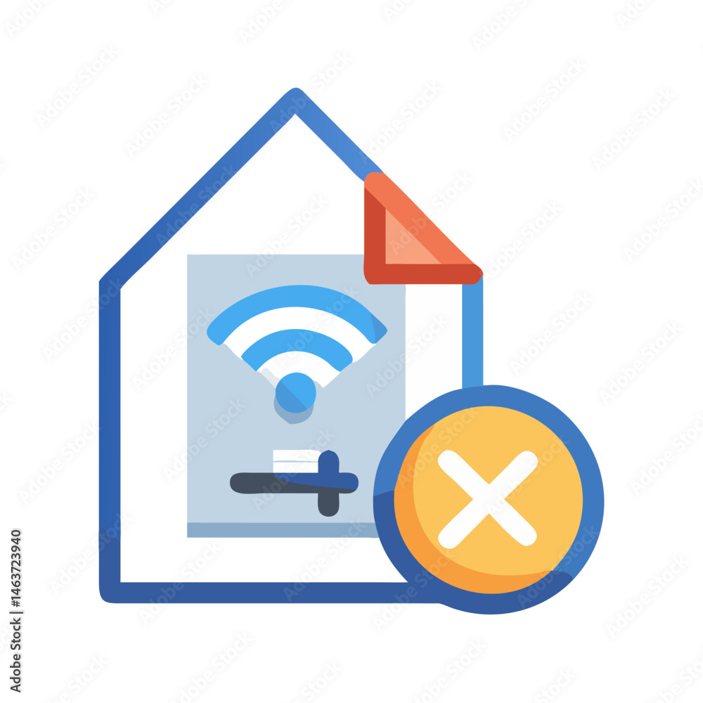 Leinwandbilder smart home with file removal symbol representing digital decluttering and data management