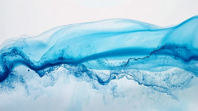 Abstract blue inkscape animation motion graphics liquid watercolor effect flowing smoothly