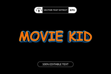 Movie Kid Text Effect Comic Style Editable