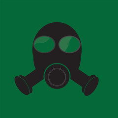 Danger vector signs collection. Gas mask sign, logo, badge, icon, sticker, label, emblem, stamp, symbol, black, line, flat vector, isolated illustration.