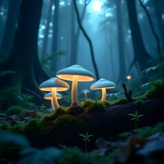 Fototapeta premium mushrooms in the forest