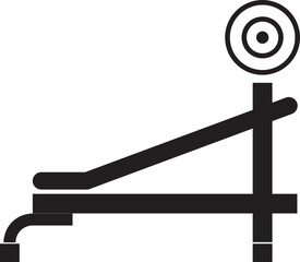 vector illustration of a rowing machine icon
