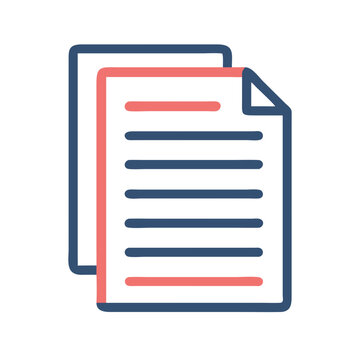 Stacked Paper Sheets Icon Representing Multi-Page Report and Document Compilation