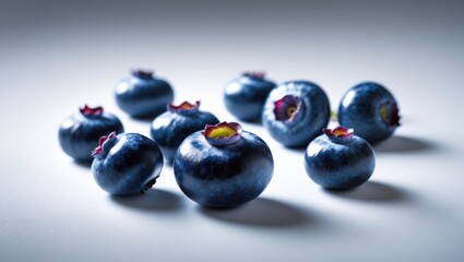Blueberry Fruit with White Background