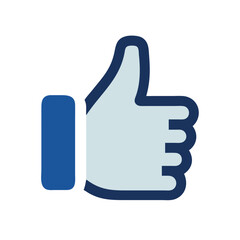 Obraz premium Thumbs Up Symbol Icon Representing Approval or User Satisfaction