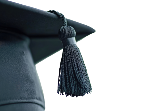 Graduation cap tassel detail