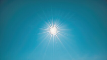Obraz premium Hot weather featuring bright sunlight and a blue sky amidst a heatwave