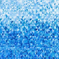 Abstract geometric pattern of small triangles in shades of blue and white