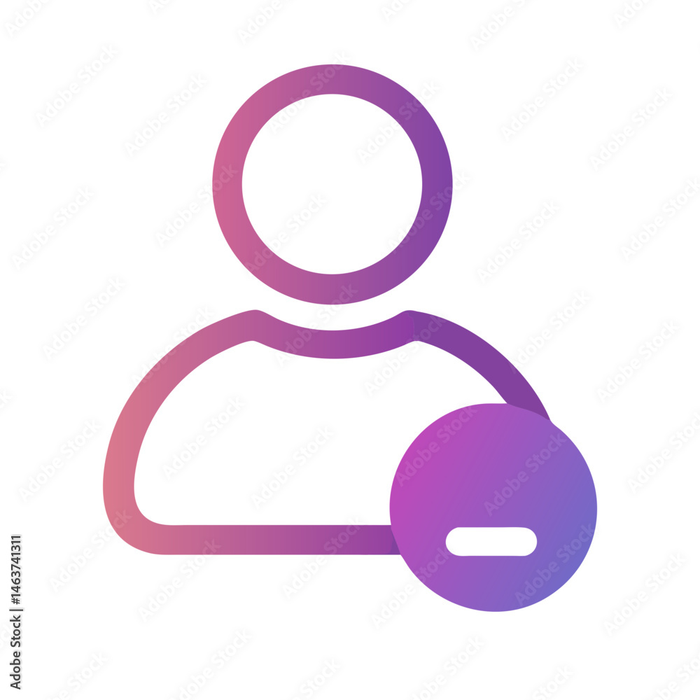 Aufkleber user avatar icon representing account profile and personalized identity