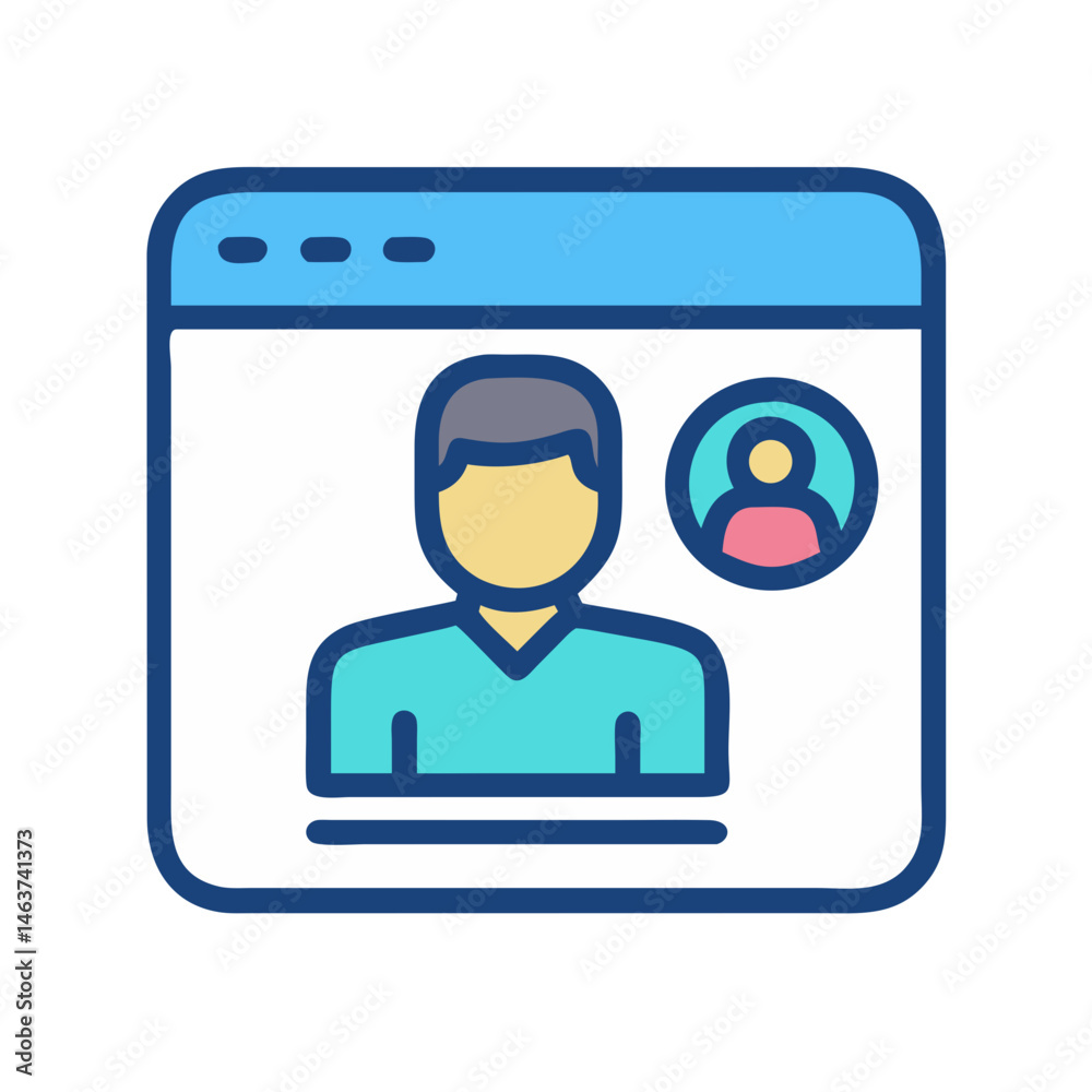 Poster user avatar icon representing online identity and digital presence