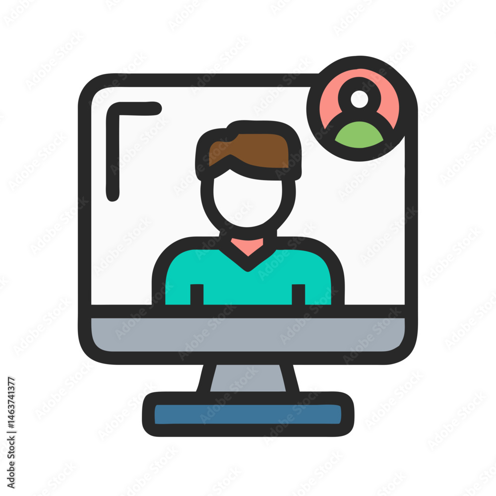 Poster user avatar icon representing online identity and digital presence