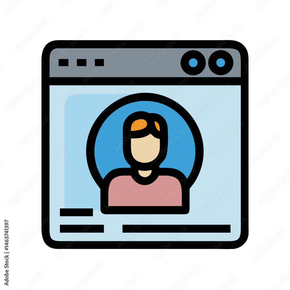Poster user avatar icon representing online identity and digital presence