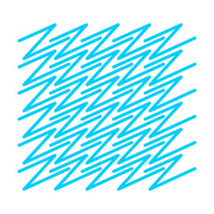 Blue Zigzag abstract element