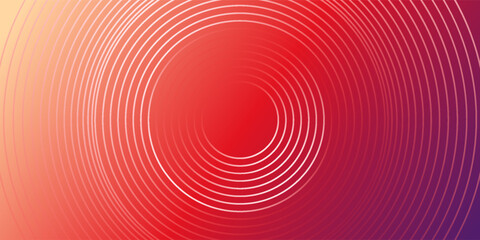 Abstract modern gradient horizontal template background. Trendy bright circle lines creative design. Minimal style graphic elements. Suit for poster, cover, banner, flyer, brochure