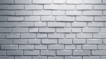 Fototapeta premium Fresh and pristine white brick wall abstract texture suitable for pattern backgrounds