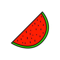 watermelon vector illustration