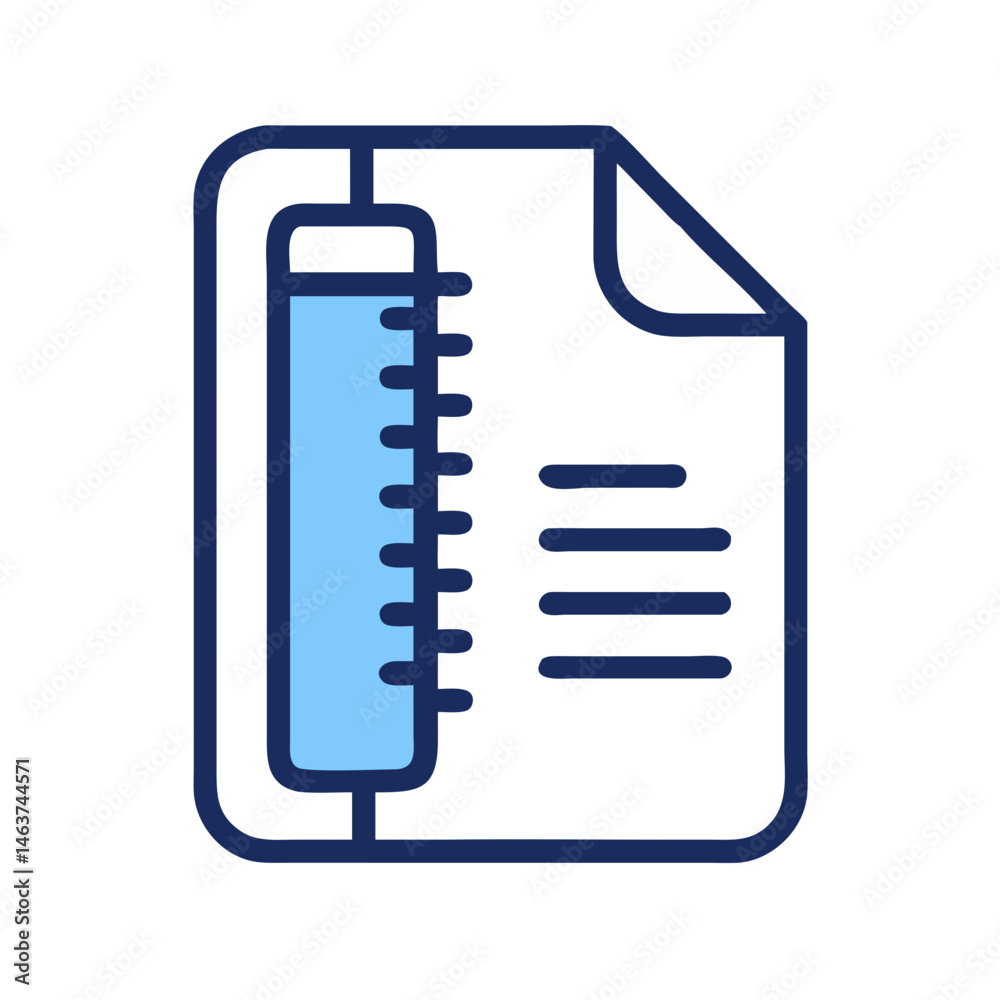 Poster Zippered Document Icon Representing Compressed File and Data Archiving